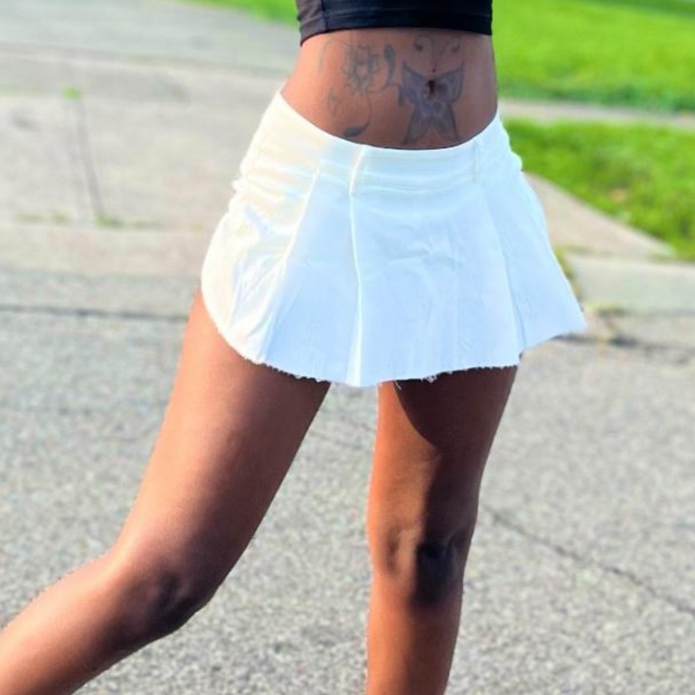 White Skort